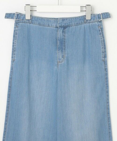 L size ONWARD(大きいサイズ) / エルサイズオンワード デニムパンツ | 【洗える】5ozバージラコンパクト デニム セミワイドパンツ | 詳細11
