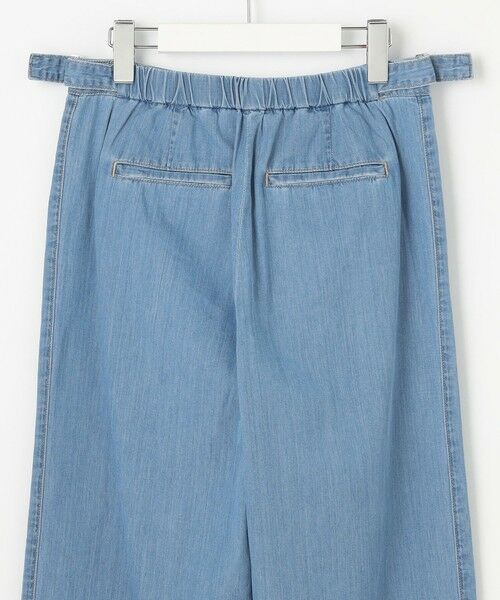 L size ONWARD(大きいサイズ) / エルサイズオンワード デニムパンツ | 【洗える】5ozバージラコンパクト デニム セミワイドパンツ | 詳細12