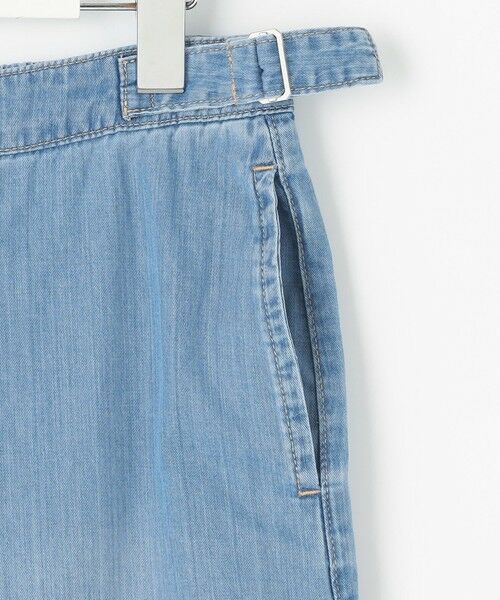 L size ONWARD(大きいサイズ) / エルサイズオンワード デニムパンツ | 【洗える】5ozバージラコンパクト デニム セミワイドパンツ | 詳細13