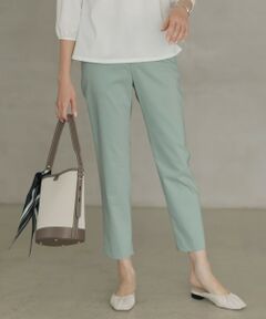 L size ONWARD(大きいサイズ) / エルサイズオンワード その他パンツ | 【セットアップ対応・洗える】セルロースリネンストレッチ テーパード パンツ