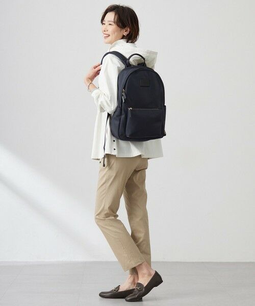 L size ONWARD(大きいサイズ) / エルサイズオンワード その他パンツ | 【セットアップ対応・洗える】セルロースリネンストレッチ テーパード パンツ | 詳細20