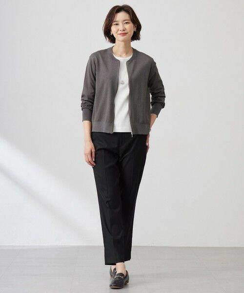 L size ONWARD(大きいサイズ) / エルサイズオンワード その他パンツ | 【洗える】CARREMAN 2WAY テーパード パンツ | 詳細13