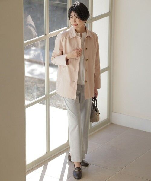 L size ONWARD(大きいサイズ) / エルサイズオンワード その他パンツ | 【洗える】CARREMAN 2WAY ストレート ワイド パンツ | 詳細2