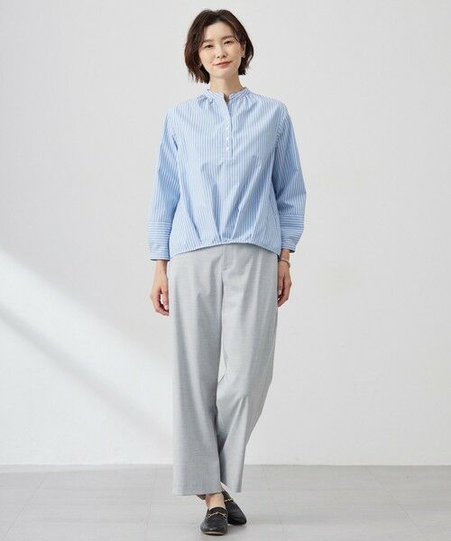 L size ONWARD(大きいサイズ) / エルサイズオンワード その他パンツ | 【洗える】CARREMAN 2WAY ストレート ワイド パンツ | 詳細5