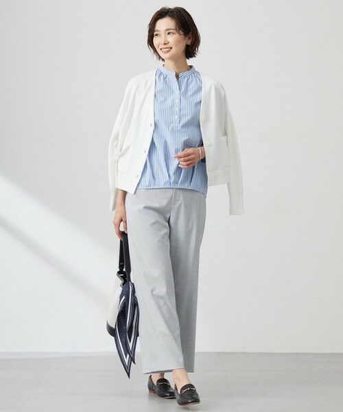 L size ONWARD(大きいサイズ) / エルサイズオンワード その他パンツ | 【洗える】CARREMAN 2WAY ストレート ワイド パンツ | 詳細7