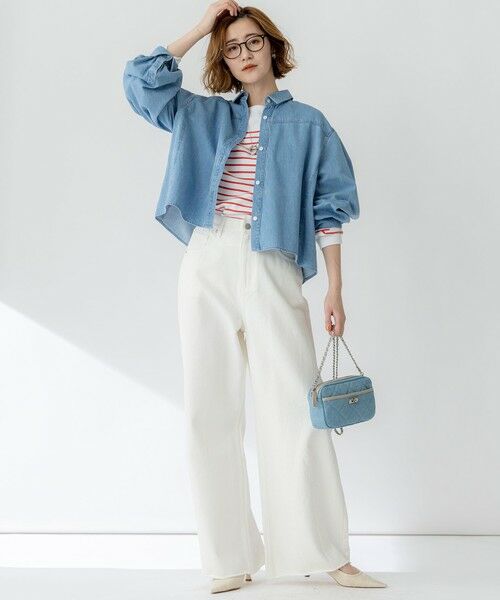 SLOW/一部店舗限定】LIGHT DENIM バレルワイド パンツ （デニム