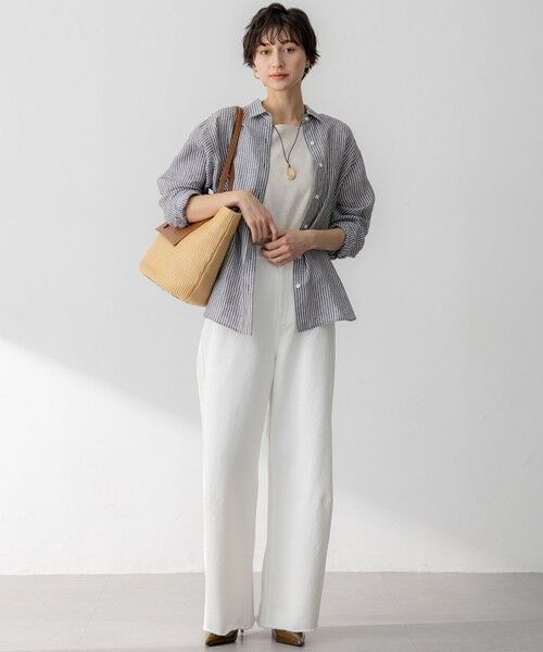 L size ONWARD(大きいサイズ) / エルサイズオンワード デニムパンツ | 【SLOW/一部店舗限定】LIGHT DENIM バレルワイド パンツ | 詳細11