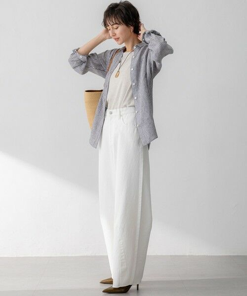 L size ONWARD(大きいサイズ) / エルサイズオンワード デニムパンツ | 【SLOW/一部店舗限定】LIGHT DENIM バレルワイド パンツ | 詳細12