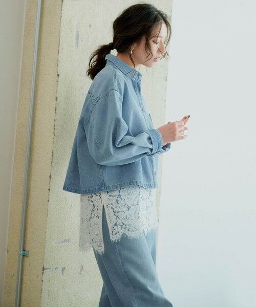 SLOW/一部店舗限定】LIGHT DENIM バレルワイド パンツ （デニム