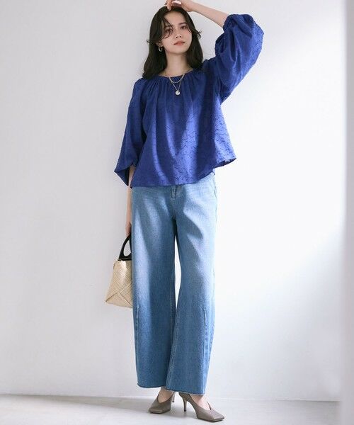 SLOW/一部店舗限定】LIGHT DENIM バレルワイド パンツ （デニム