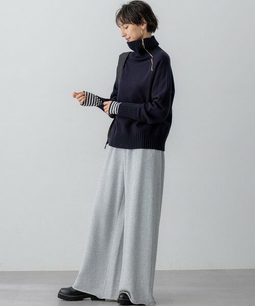 L size ONWARD(大きいサイズ) / エルサイズオンワード その他パンツ | 【SLOW/一部店舗限定】ハイゲージテリー スウェット パンツ | 詳細3