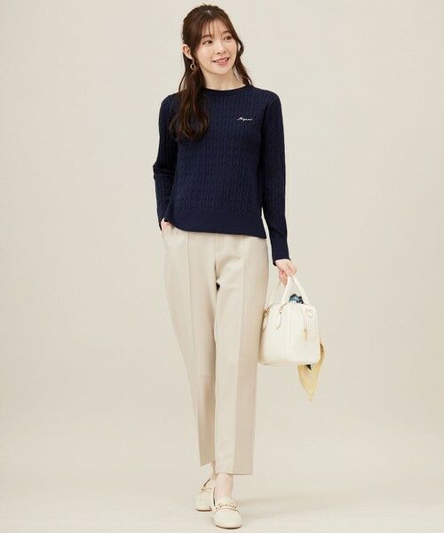 L size ONWARD(大きいサイズ) / エルサイズオンワード その他パンツ | 【洗える】褒めらレディテーパード パンツ | 詳細19