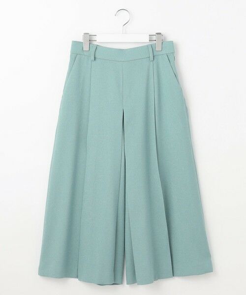 L size ONWARD(大きいサイズ) / エルサイズオンワード ショート・ハーフ・半端丈パンツ | 【セットアップ対応・接触冷感・洗える】リネンライクシンセティックキュロット パンツ | 詳細11