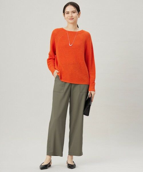 L size ONWARD(大きいサイズ) / エルサイズオンワード その他パンツ | 【洗える】ストレッチライトツイルベイカー パンツ | 詳細17