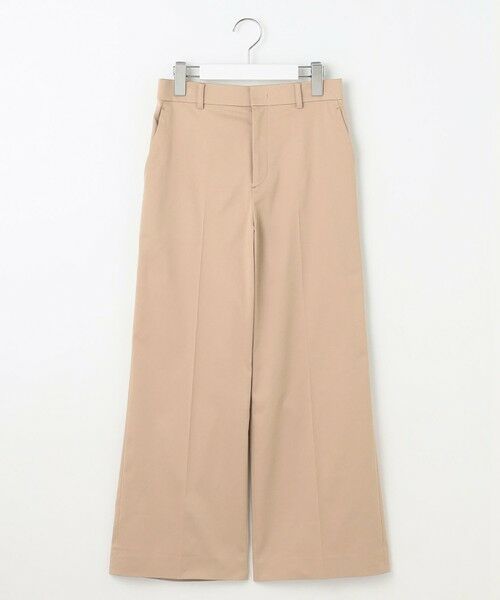 L size ONWARD(大きいサイズ) / エルサイズオンワード その他パンツ | 【19号サイズまで展開・カタログ掲載・定番人気・新色追加】コットンサテンクロップド丈ワイドストレート パンツ | 詳細9