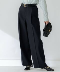 L size ONWARD(大きいサイズ) / エルサイズオンワード その他パンツ | 【セットアップ対応/洗える】スラブツイードストレッチ ワイド パンツ