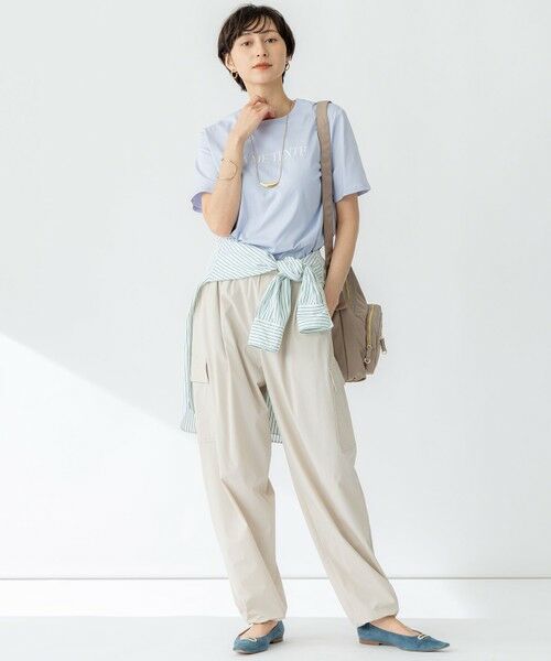 L size ONWARD(大きいサイズ) / エルサイズオンワード その他パンツ | 【撥水加工/洗える】ナイロン2WAYストレッチ パラシュート パンツ | 詳細4