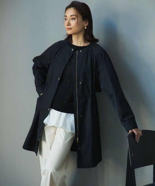 L size ONWARD(大きいサイズ) / エルサイズオンワード その他パンツ | 【洗える】スラブツイルストレッチ ワイド パンツ | 詳細27