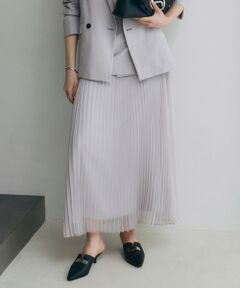 セール】 ホイルプリントプリーツ スカート （ロング・マキシ丈