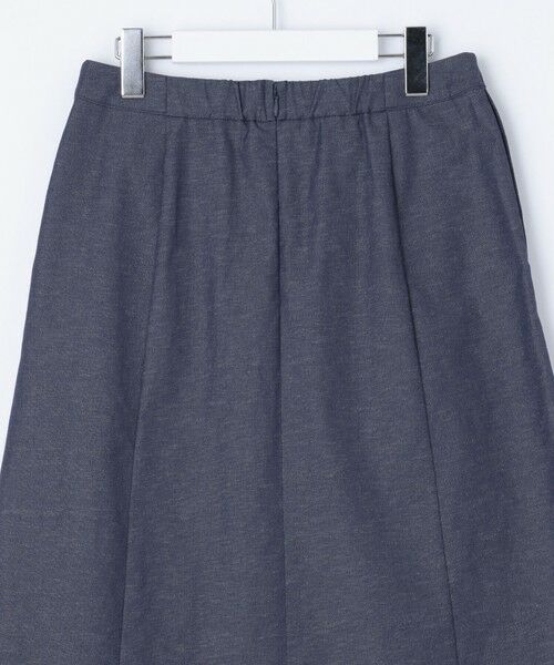 L size ONWARD(大きいサイズ) / エルサイズオンワード ミニ・ひざ丈スカート | 【洗える】リネンツイル Aライン スカート | 詳細16