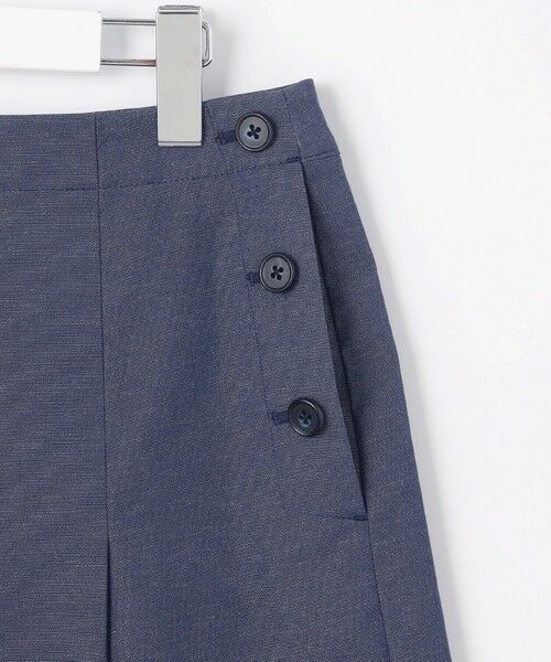 L size ONWARD(大きいサイズ) / エルサイズオンワード ミニ・ひざ丈スカート | 【洗える】リネンツイル Aライン スカート | 詳細17