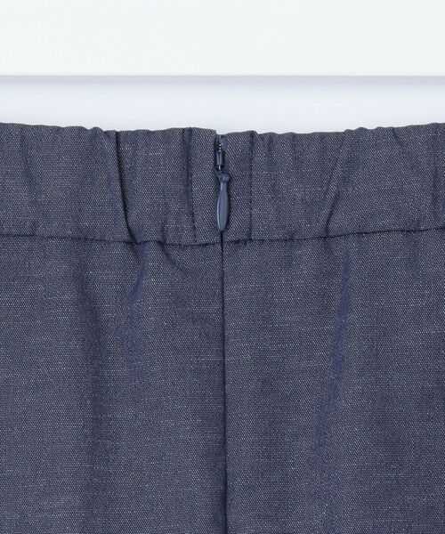 L size ONWARD(大きいサイズ) / エルサイズオンワード ミニ・ひざ丈スカート | 【洗える】リネンツイル Aライン スカート | 詳細18