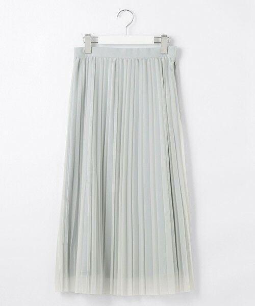 L size ONWARD(大きいサイズ) / エルサイズオンワード ロング・マキシ丈スカート | 【洗える】オーガンジートリコット プリーツ スカート | 詳細6