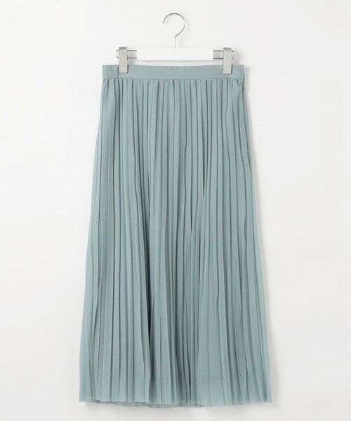 L size ONWARD(大きいサイズ) / エルサイズオンワード ロング・マキシ丈スカート | 【洗える】オーガンジートリコット プリーツ スカート | 詳細15
