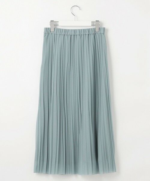 L size ONWARD(大きいサイズ) / エルサイズオンワード ロング・マキシ丈スカート | 【洗える】オーガンジートリコット プリーツ スカート | 詳細16