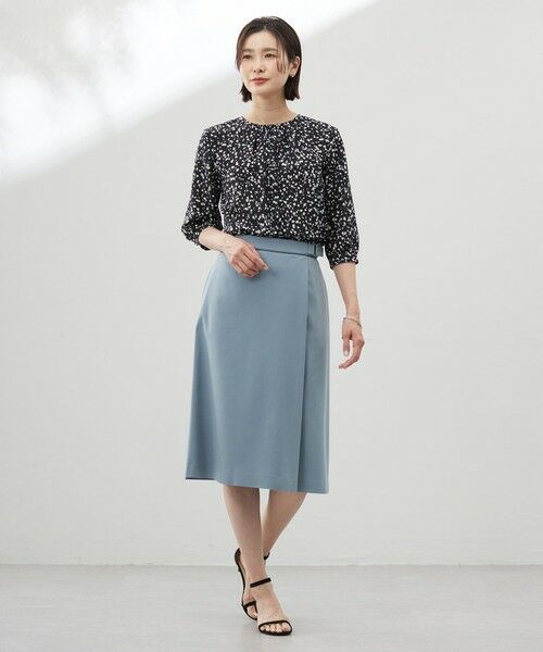 L size ONWARD(大きいサイズ) / エルサイズオンワード ミニ・ひざ丈スカート | 【洗える】CARREMAN 2WAY Aライン スカート | 詳細10