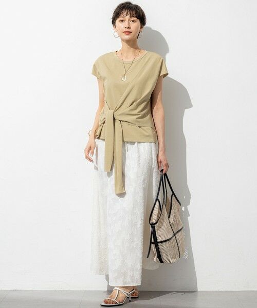 L size ONWARD(大きいサイズ) / エルサイズオンワード ミニ・ひざ丈スカート | 【SLOW/一部店舗限定】コットンジャカード スカート | 詳細5