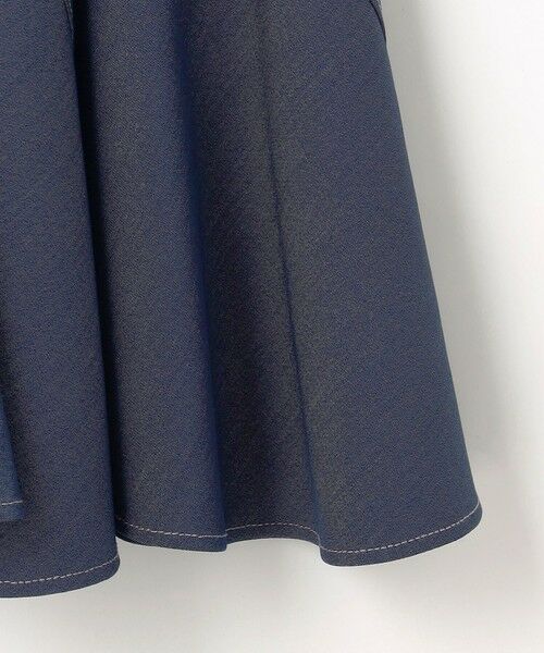 L size ONWARD(大きいサイズ) / エルサイズオンワード ミニ・ひざ丈スカート | 【洗える】デニムライクエスカルゴ スカート | 詳細12