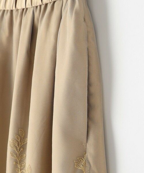 L size ONWARD(大きいサイズ) / エルサイズオンワード ミニ・ひざ丈スカート | 【洗える】フローティングエンブロイダリー スカート | 詳細7