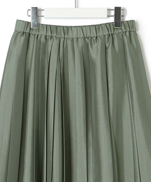 L size ONWARD(大きいサイズ) / エルサイズオンワード ロング・マキシ丈スカート | 【洗える】シアーコンビ プリーツ スカート | 詳細11