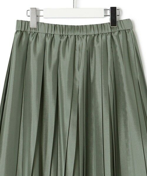 L size ONWARD(大きいサイズ) / エルサイズオンワード ロング・マキシ丈スカート | 【洗える】シアーコンビ プリーツ スカート | 詳細12