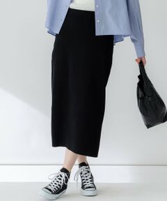 L size ONWARD(大きいサイズ) / エルサイズオンワード ミニ・ひざ丈スカート | 【洗える】コンフォートストレッチ ニット タイト スカート