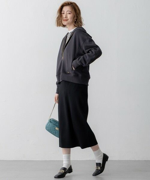 L size ONWARD(大きいサイズ) / エルサイズオンワード ミニ・ひざ丈スカート | 【洗える】コンフォートストレッチ ニット タイト スカート | 詳細6