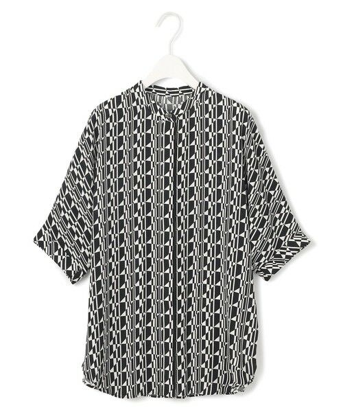 L size ONWARD(大きいサイズ) / エルサイズオンワード シャツ・ブラウス | 【人気のため新色追加・接触冷感・UVケア・速乾・洗える】BackSatinAmunzen 5分袖バンドカラーブラウス | 詳細5