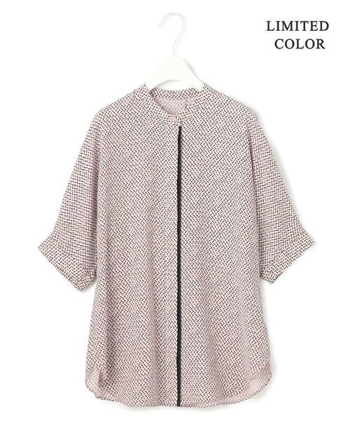 L size ONWARD(大きいサイズ) / エルサイズオンワード シャツ・ブラウス | 【人気のため新色追加・接触冷感・UVケア・速乾・洗える】BackSatinAmunzen 5分袖バンドカラーブラウス | 詳細26