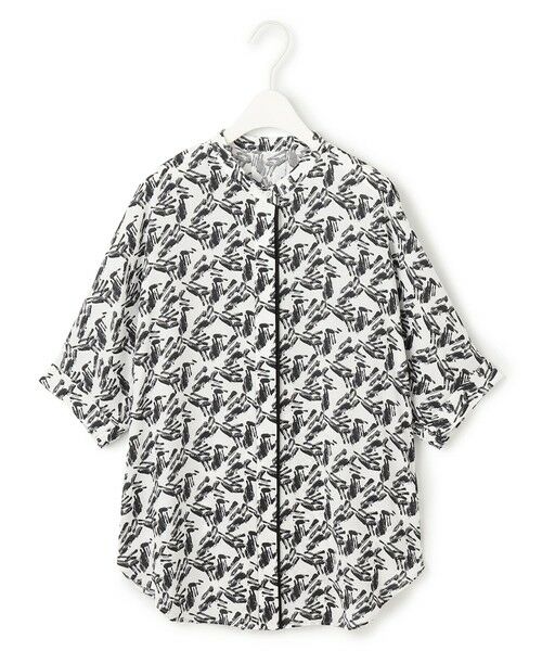 L size ONWARD(大きいサイズ) / エルサイズオンワード シャツ・ブラウス | 【人気のため新色追加・接触冷感・UVケア・速乾・洗える】BackSatinAmunzen 5分袖バンドカラーブラウス | 詳細28