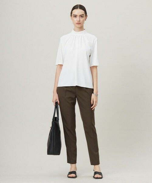 L size ONWARD(大きいサイズ) / エルサイズオンワード シャツ・ブラウス | 【洗える】ストレッチジョーゼット ハイネックブラウス | 詳細9