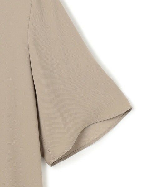 L size ONWARD(大きいサイズ) / エルサイズオンワード シャツ・ブラウス | 【人気のため新色追加・接触冷感・UVケア・洗える】BackSatinAmunzen 5分袖配色ボウタイブラウス | 詳細9