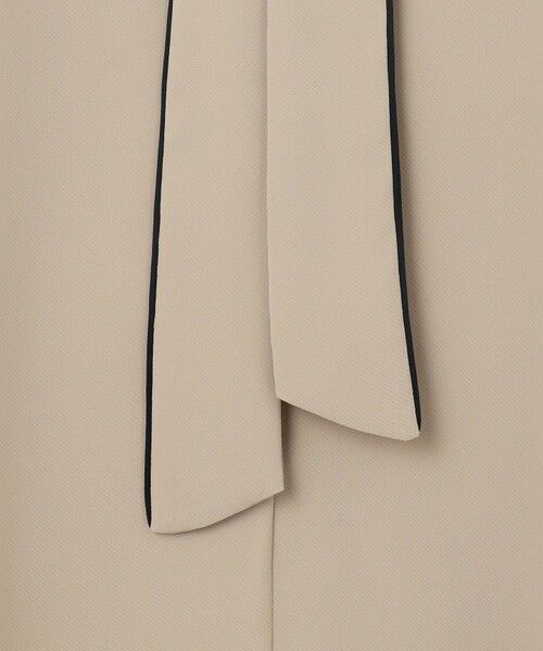 L size ONWARD(大きいサイズ) / エルサイズオンワード シャツ・ブラウス | 【人気のため新色追加・接触冷感・UVケア・洗える】BackSatinAmunzen 5分袖配色ボウタイブラウス | 詳細11