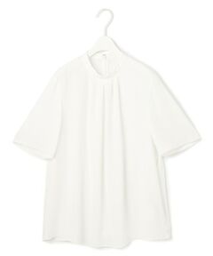 L size ONWARD(大きいサイズ) / エルサイズオンワード シャツ・ブラウス | 【接触冷感・UVケア・速乾・洗える】BackSatinAmunzen 5分袖ハイネックブラウス