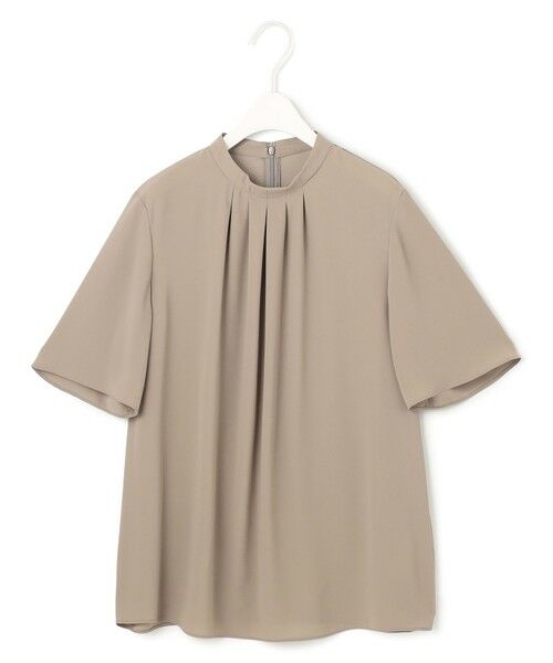 L size ONWARD(大きいサイズ) / エルサイズオンワード シャツ・ブラウス | 【接触冷感・UVケア・速乾・洗える】BackSatinAmunzen 5分袖ハイネックブラウス | 詳細2