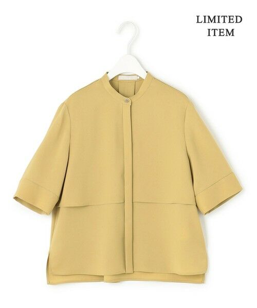 L size ONWARD(大きいサイズ) / エルサイズオンワード シャツ・ブラウス | 【WEB限定・接触冷感・UVケア・吸水速乾・防シワ・洗える】 ドレープツイル クロップドシャツ | 詳細3