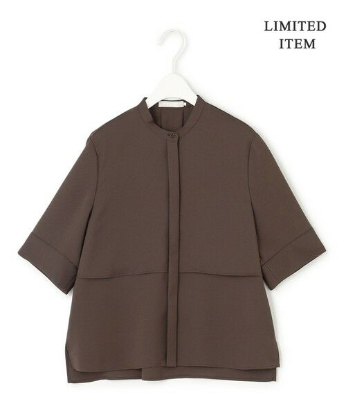 L size ONWARD(大きいサイズ) / エルサイズオンワード シャツ・ブラウス | 【WEB限定・接触冷感・UVケア・吸水速乾・防シワ・洗える】 ドレープツイル クロップドシャツ | 詳細16