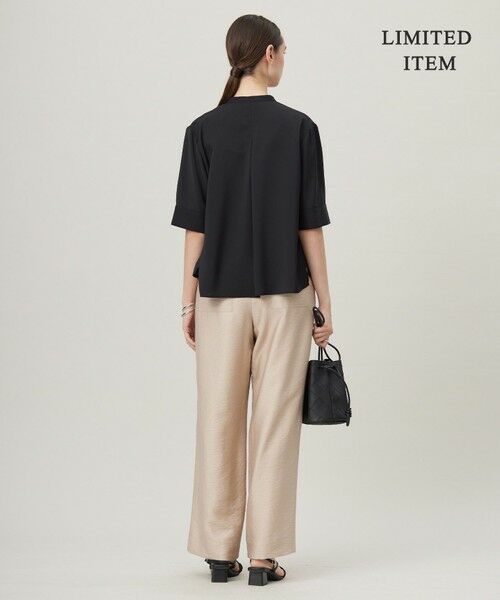 L size ONWARD(大きいサイズ) / エルサイズオンワード シャツ・ブラウス | 【WEB限定・接触冷感・UVケア・吸水速乾・防シワ・洗える】 ドレープツイル クロップドシャツ | 詳細19