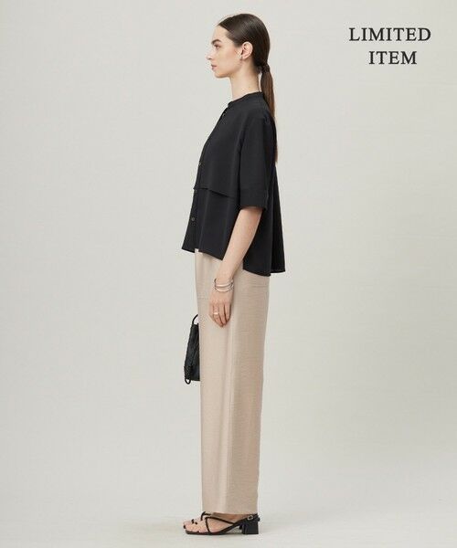 L size ONWARD(大きいサイズ) / エルサイズオンワード シャツ・ブラウス | 【WEB限定・接触冷感・UVケア・吸水速乾・防シワ・洗える】 ドレープツイル クロップドシャツ | 詳細18