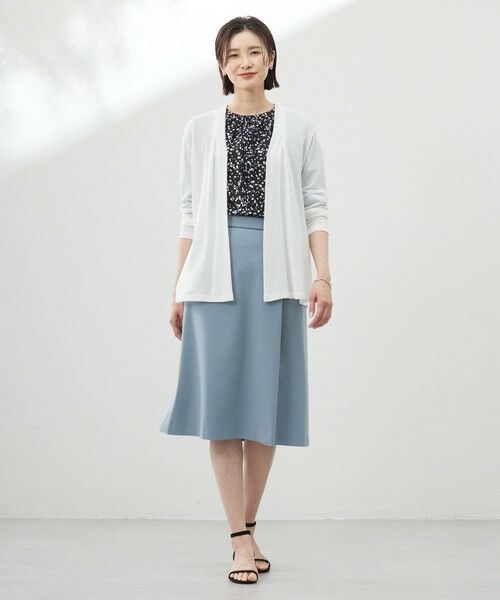 L size ONWARD(大きいサイズ) / エルサイズオンワード シャツ・ブラウス | 【洗える】スパンローンフラワープリント クルーネック ブラウス | 詳細5